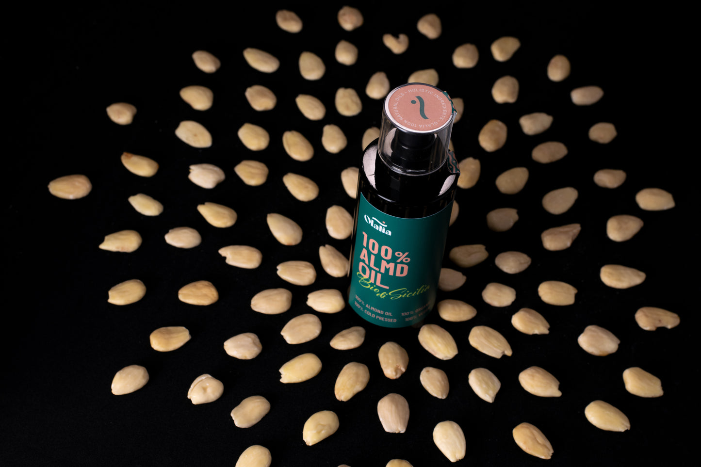 Olalia 100% ALMD OIL - 100% Olio puro di mandorle bio di Sicilia spremuto a freddo