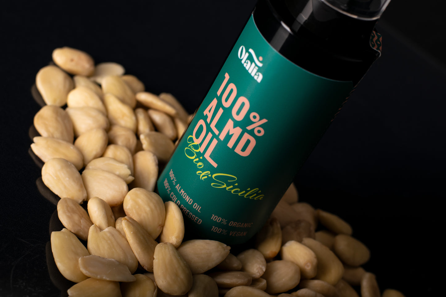Olalia 100% ALMD OIL - 100% Olio puro di mandorle bio di Sicilia spremuto a freddo