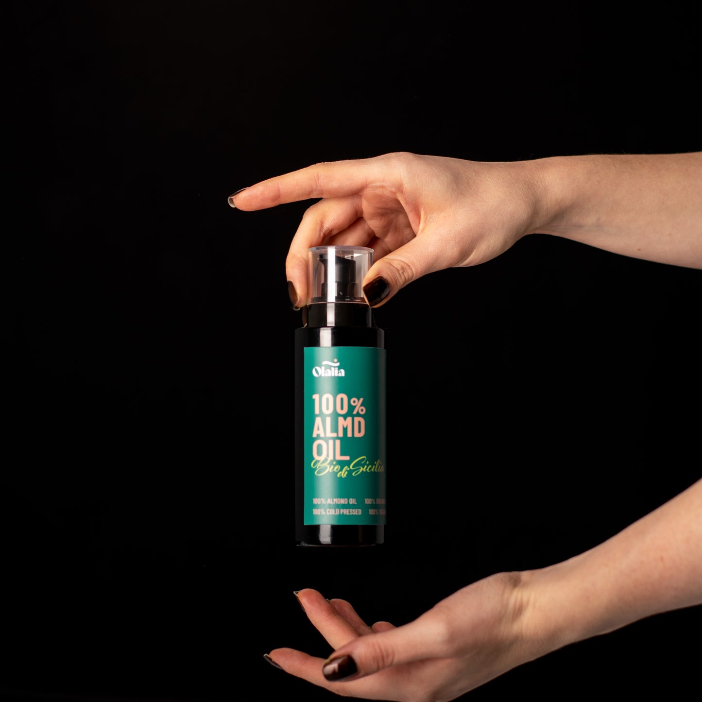 Olalia 100% ALMD OIL - 100% Olio puro di mandorle bio di Sicilia spremuto a freddo